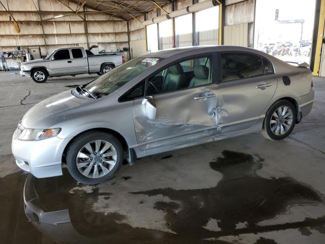 19XFA1F98AE001442 - 2010 HONDA CIVIC EXL SILVER photo 1