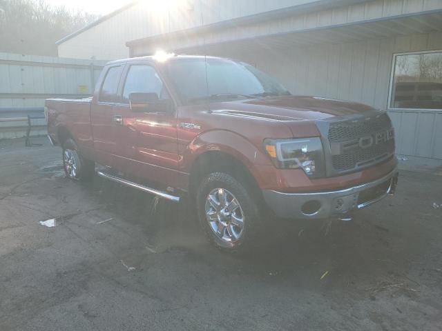 1FTFX1EF8EKF52351 - 2014 FORD F150 SUPER CAB BURGUNDY photo 4