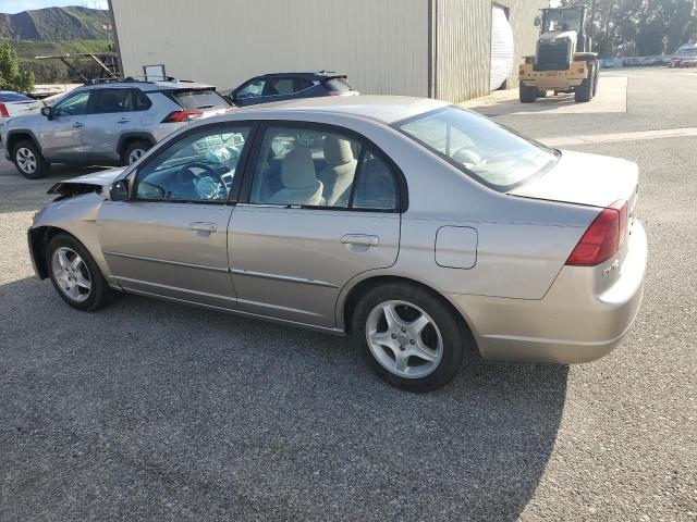 1HGES25701L003449 - 2001 HONDA CIVIC EX BEIGE photo 2