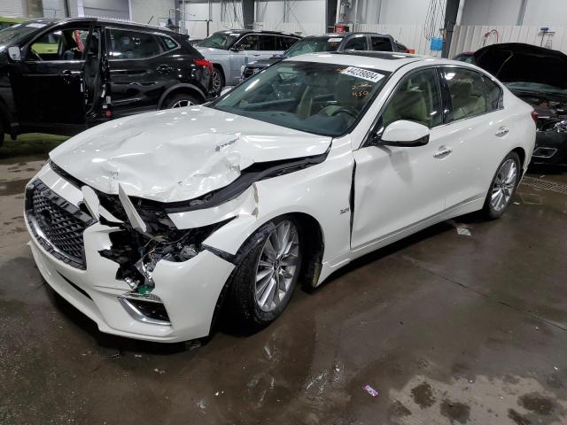 JN1EV7AR8JM443569 - 2018 INFINITI Q50 LUXE WHITE photo 1