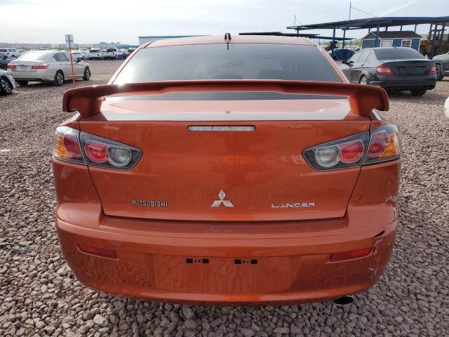 JA32U8FW2AU025319 - 2010 MITSUBISHI LANCER GTS ORANGE photo 6