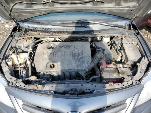 2T1BU4EE3CC773838 - 2012 TOYOTA COROLLA BASE GRAY photo 11