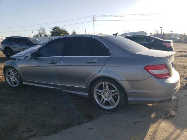 WDDGF5GB7BR153643 - 2011 MERCEDES-BENZ C 350 GRAY photo 2