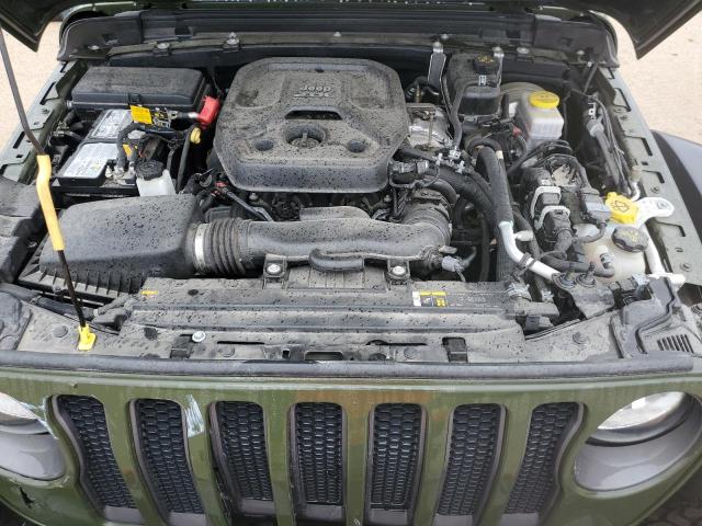 1C4HJXFN2MW515676 - 2021 JEEP WRANGLER RUBICON GREEN photo 11