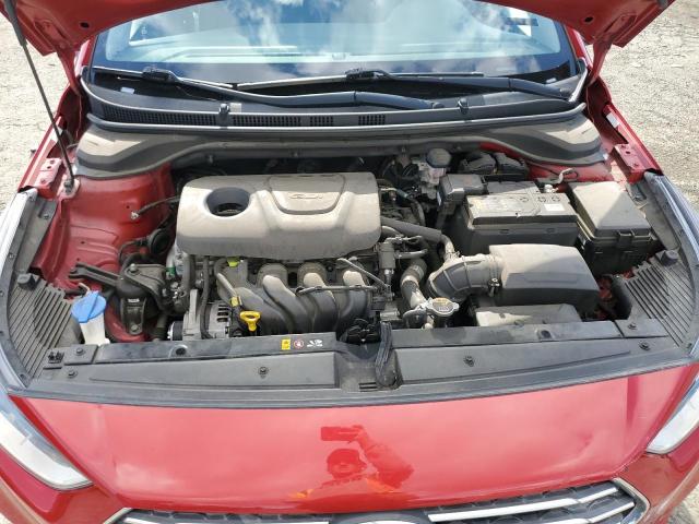 3KPC24A32KE060248 - 2019 HYUNDAI ACCENT SE RED photo 11