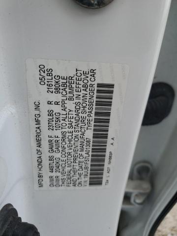 19UUB1F57LA013087 - 2020 ACURA TLX TECHNOLOGY WHITE photo 13