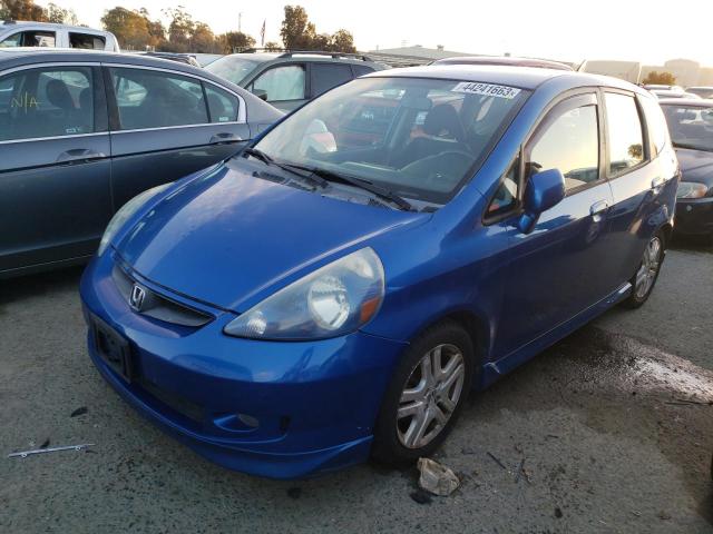 JHMGD37637S001025 - 2007 HONDA FIT S BLUE photo 1