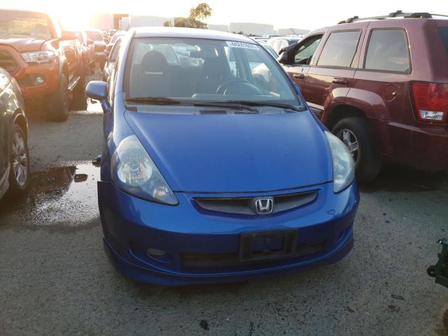 JHMGD37637S001025 - 2007 HONDA FIT S BLUE photo 5