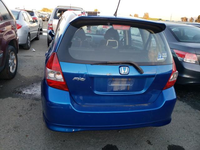 JHMGD37637S001025 - 2007 HONDA FIT S BLUE photo 6