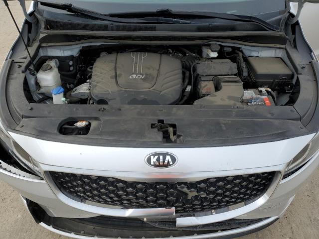 KNDMC5C17F6081403 - 2015 KIA SEDONA EX SILVER photo 12