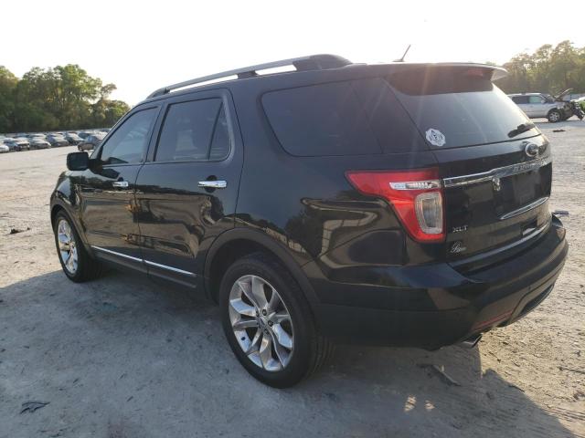 1FMHK7D82CGA33028 - 2012 FORD EXPLORER XLT BLACK photo 2