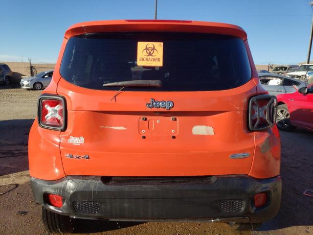 ZACCJBBB1HPE86893 - 2017 JEEP RENEGADE LATITUDE ORANGE photo 6