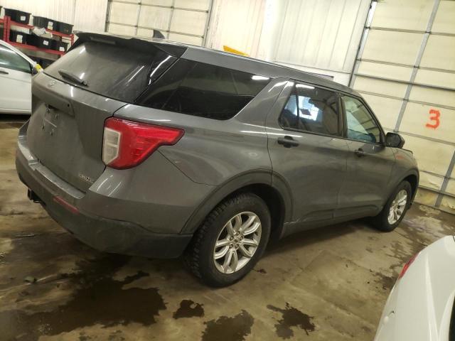 1FM5K8AW6MNA14524 - 2021 FORD EXPLORER POLICE INTERCEPTOR GRAY photo 3