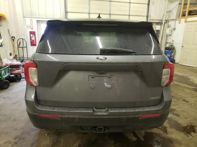 1FM5K8AW6MNA14524 - 2021 FORD EXPLORER POLICE INTERCEPTOR GRAY photo 6