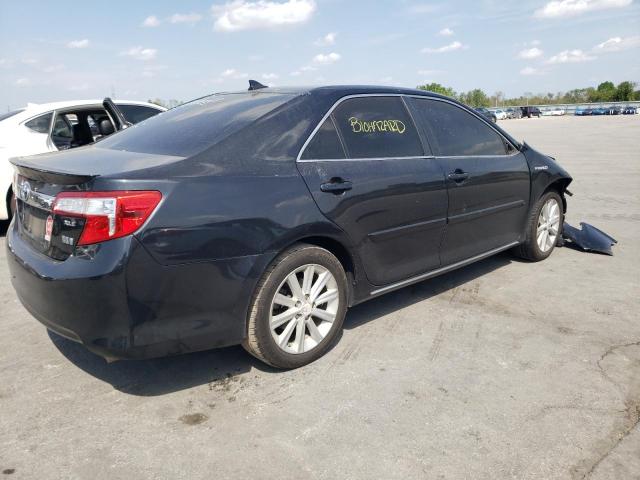 4T1BD1FK3CU028265 - 2012 TOYOTA CAMRY HYBRID BLACK photo 3