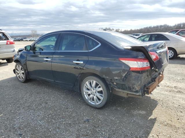 3N1AB7AP6EY212288 - 2014 NISSAN SENTRA S BLACK photo 2