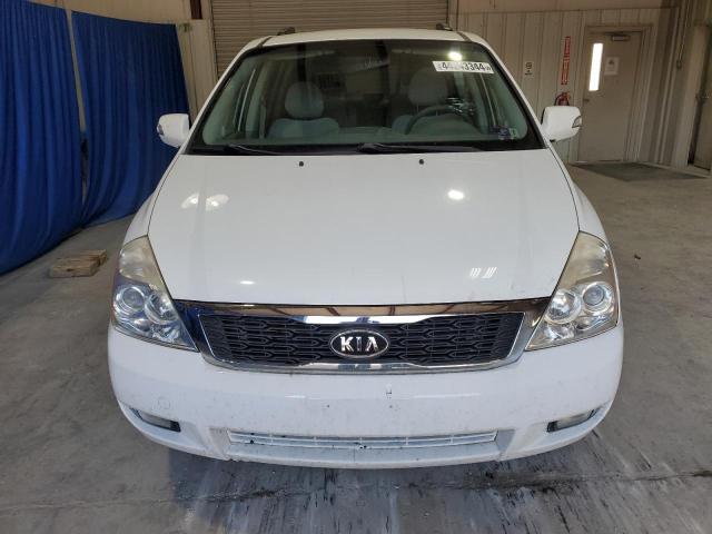 KNDMH4C76C6464549 - 2012 KIA SEDONA EX WHITE photo 5