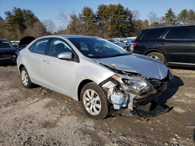 2T1BURHE9FC360626 - 2015 TOYOTA COROLLA L SILVER photo 4