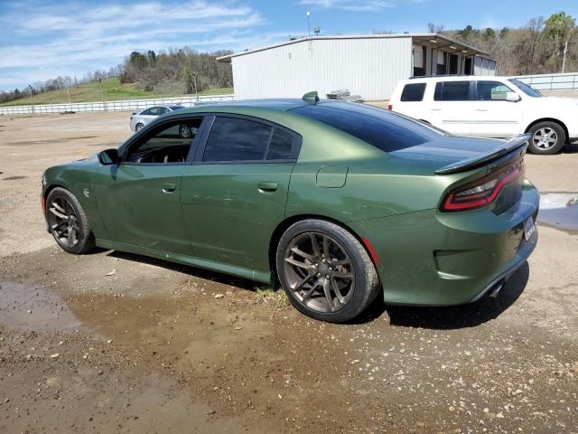 2C3CDXL99KH500231 - 2019 DODGE CHARGER SRT HELLCAT GREEN photo 2