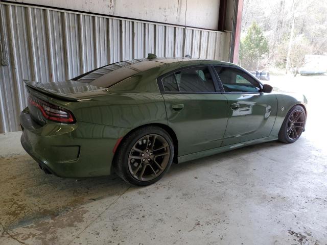 2C3CDXL99KH500231 - 2019 DODGE CHARGER SRT HELLCAT GREEN photo 3