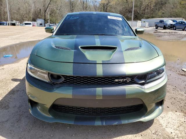 2C3CDXL99KH500231 - 2019 DODGE CHARGER SRT HELLCAT GREEN photo 5