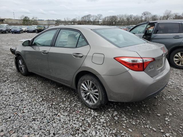 2T1BURHE3EC015266 - 2014 TOYOTA COROLLA L TAN photo 2