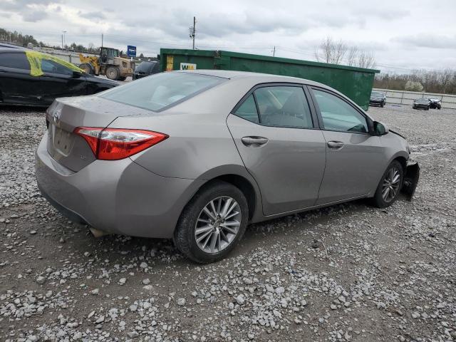 2T1BURHE3EC015266 - 2014 TOYOTA COROLLA L TAN photo 3