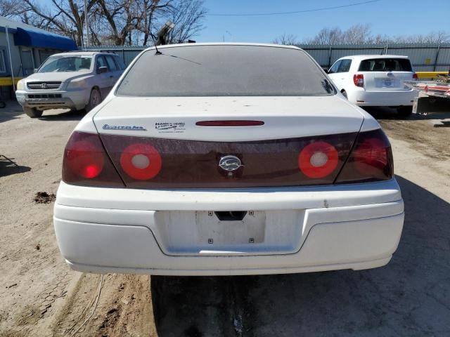 2G1WF55E229157038 - 2002 CHEVROLET IMPALA WHITE photo 6