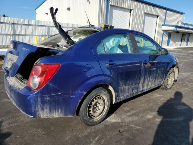 1G1JB5SH4E4192126 - 2014 CHEVROLET SONIC LS BLUE photo 3