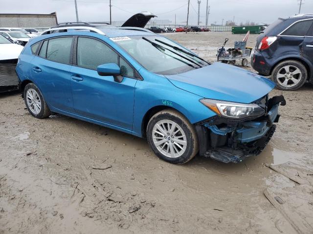 4S3GTAD60J3730775 - 2018 SUBARU IMPREZA PREMIUM PLUS BLUE photo 4