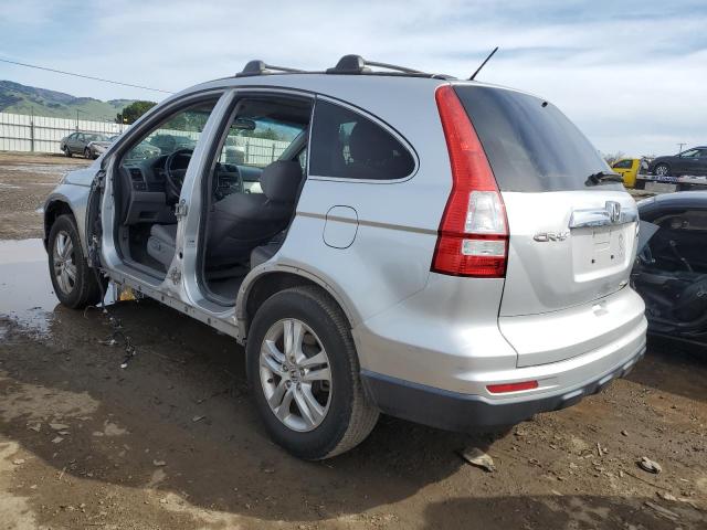 5J6RE3H70AL000439 - 2010 HONDA CR-V EXL SILVER photo 2