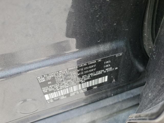 2T3W1RFV3MW122934 - 2021 TOYOTA RAV4 XLE GRAY photo 14