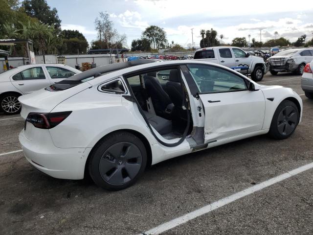 5YJ3E1EA5NF161345 - 2022 TESLA MODEL 3 WHITE photo 3