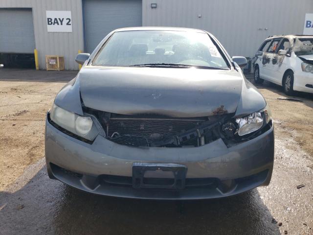 2HGFA16549H302627 - 2009 HONDA CIVIC LX GRAY photo 5