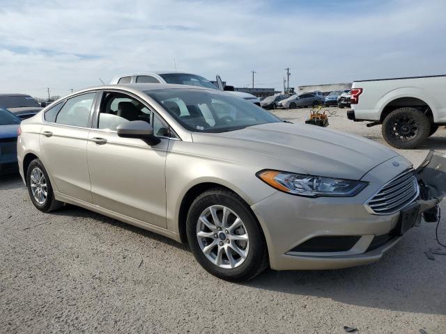 3FA6P0G76HR283577 - 2017 FORD FUSION S GOLD photo 4