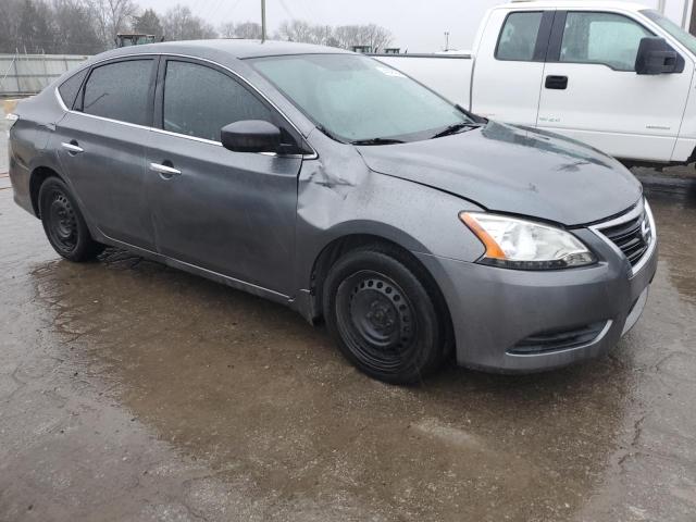 3N1AB7AP1FY355537 - 2015 NISSAN SENTRA S GRAY photo 4