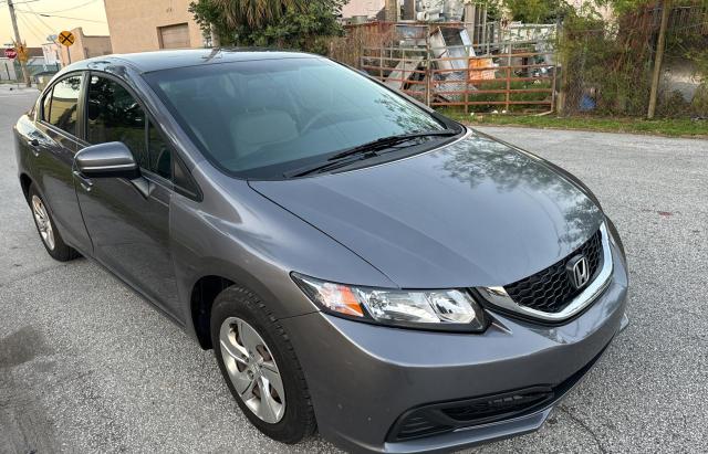 19XFB2F52FE104640 - 2015 HONDA CIVIC LX GRAY photo 1