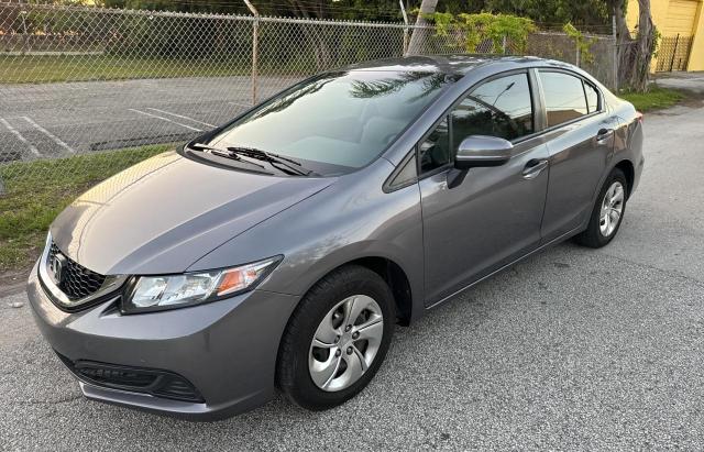 19XFB2F52FE104640 - 2015 HONDA CIVIC LX GRAY photo 2