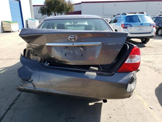 4T1BE32K63U688797 - 2003 TOYOTA CAMRY LE GRAY photo 6