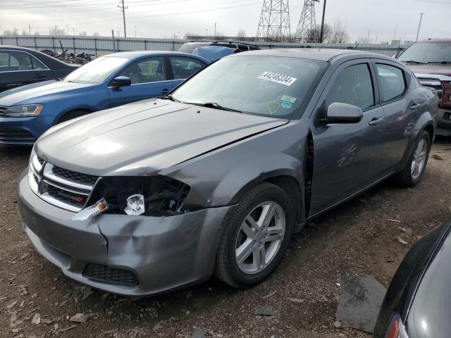 1C3CDZCB1CN313539 - 2012 DODGE AVENGER SXT GRAY photo 1