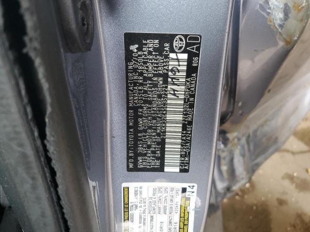2T1KR32E45C357221 - 2005 TOYOTA MATRIX XR Srebrny zdjęcie 12