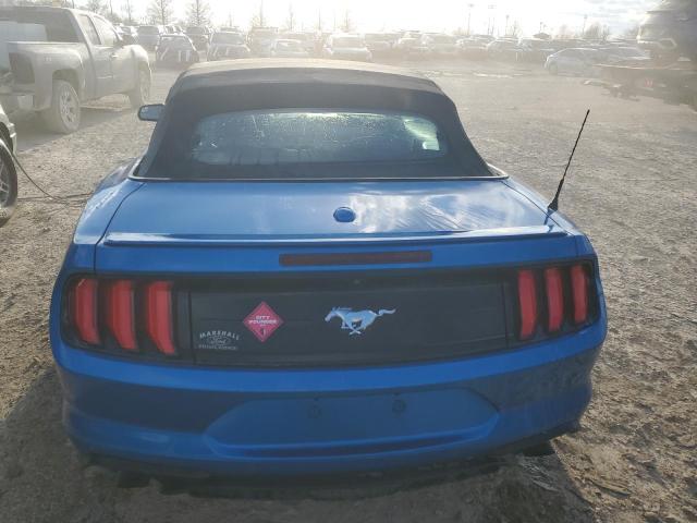 1FATP8UH9K5104568 - 2019 FORD MUSTANG BLUE photo 6