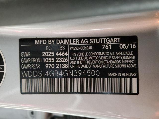 WDDSJ4GB4GN394500 - 2016 MERCEDES-BENZ CLA 250 4MATIC SILVER photo 13