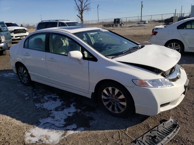 19XFA16969E011561 - 2009 HONDA CIVIC EXL WHITE photo 4