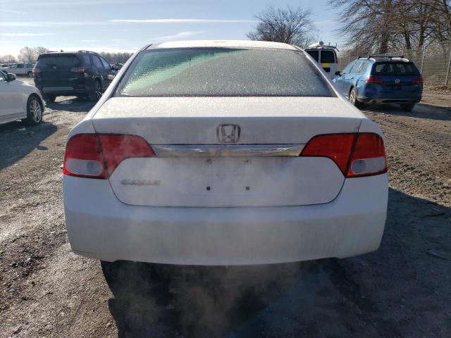 19XFA16969E011561 - 2009 HONDA CIVIC EXL WHITE photo 6