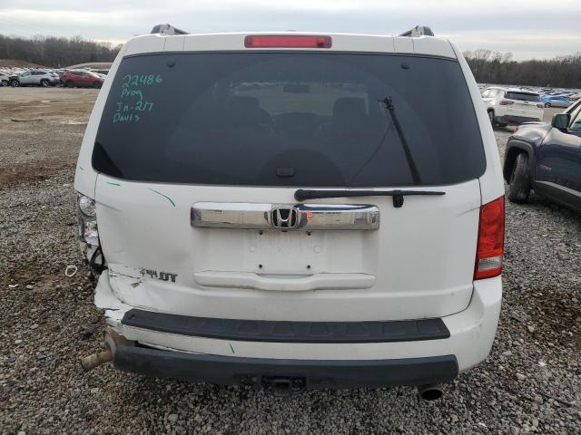 5FNYF3H53AB008132 - 2010 HONDA PILOT EXL WHITE photo 6