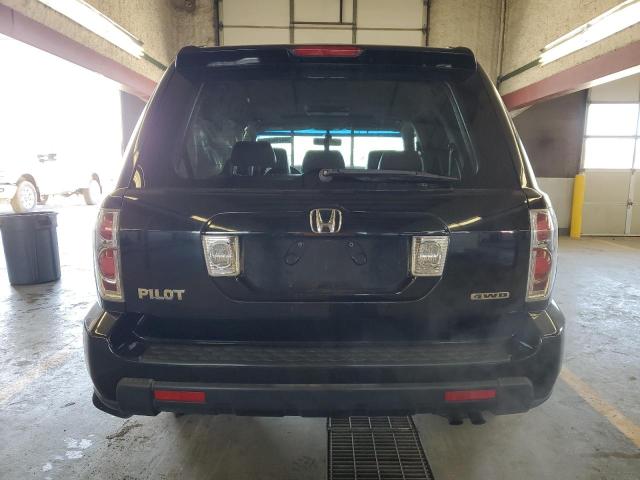 5FNYF18607B031678 - 2007 HONDA PILOT EXL BLACK photo 6