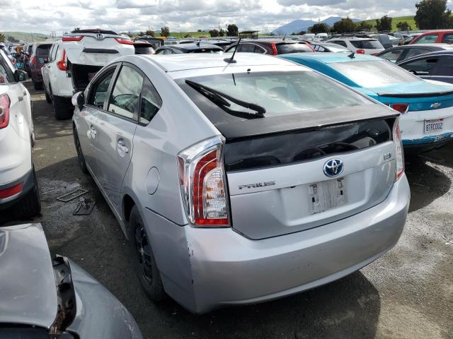 JTDKN3DUXD5604494 - 2013 TOYOTA PRIUS GRAY photo 2