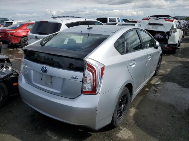 JTDKN3DUXD5604494 - 2013 TOYOTA PRIUS GRAY photo 3