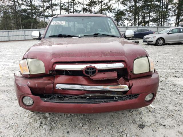 5TBRU34186S456908 - 2006 TOYOTA TUNDRA ACCESS CAB SR5 BURGUNDY photo 5